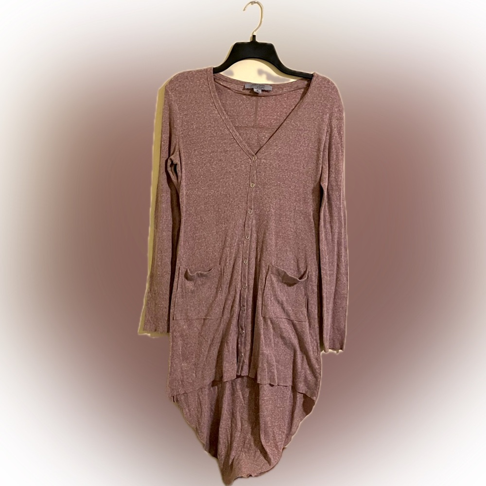 Ruff Hewn Gray button down dress 82025